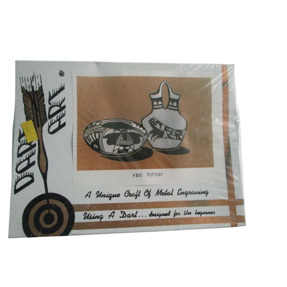 Vintage Dart Art Metal Engraving Craft Kit For Beginners 102 Pottery Design Seal